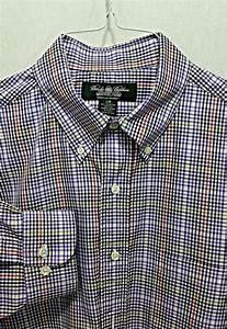 Brooks Brothers Men 39 S Woven In Italy Long Sleeve Casual Shirt Size L