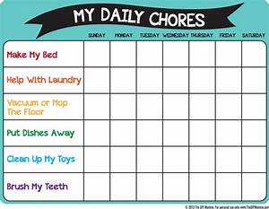 Diy Chore Chart For 5 Year Old A Chore Chart For The Little Ones Who