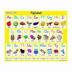 Student Size Alphabet Chart 11x9 Set 25