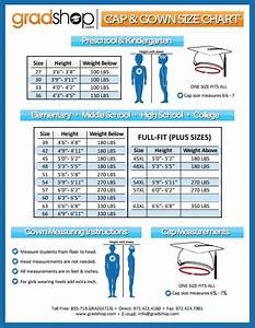 Graduation Shop Learn About The Cap And Gown Size Chart