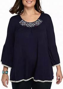  Rogers Plus Size Embroidered Peasant Belk