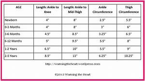Baby Toddler Leg Warmer Size Chart Found This Chart On Link Posted In