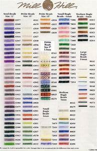 Mill Hill Beads Colour Chart And Bugle Beads On Pinterest