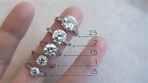 Actual Diamond Carat Size On A Hand Erstwhile Jewelry