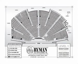 Nashville Number Chart Template Awesome Ryman Seating Chart Obstructed