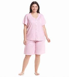 Kn Neuburger Printed Bermuda Pajama Set Plus Size Pajamas Plus