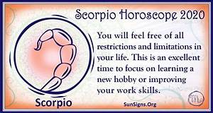 Scorpio Horoscope 2020 Get Your Predictions Now Sunsigns Org