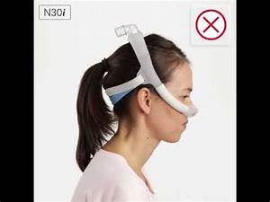 Resmed Airfit N30i Selecting A Nasal Cpap Mask Frame Size Youtube