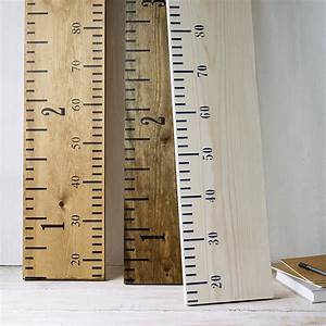 Wooden Ruler Height Chart In Aged Oak By Lovestruck Interiors