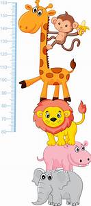 Animal Height Chart Kidz 39 N Clan Decor Wall Stickers