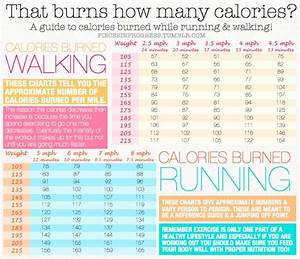 How Many Calories Does Walking Vs Running Burn Chart Based On Time