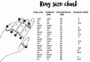 Ladies Men Finger Ring Size Measurement Chart Printable