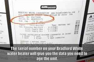 How To Age A Bradford White Water Heater