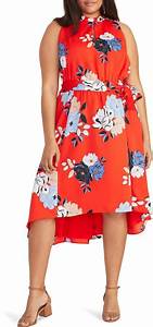  Roy Plus Size Red Concetta High Low Dress Fashion