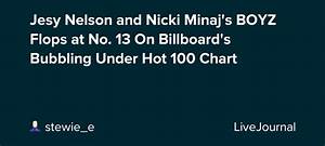 Jesy Nelson And Nicki Minaj 39 S Boyz Flops At No 13 On Billboard 39 S