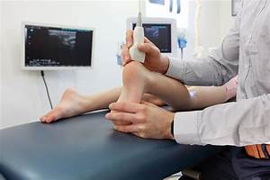 Ultrasound Of Caucasian Childs Heel Diagnosis Stock Photo Download