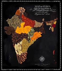 Country Maps Made From Traditional Foods