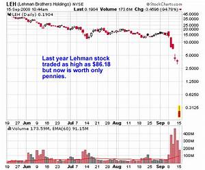The Significance Of Volume E G Lehman Brothers R Stocks