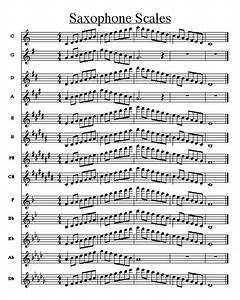 Music Score Of Saxophone Scales Free Sheet Music For Sax