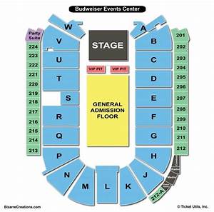 Budweiser Events Center Seating Chart Seating Charts Tickets