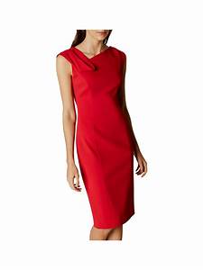  Millen Fold Detail Pencil Dress Red At John Lewis Partners