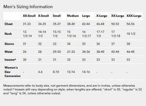 Patagonia Jacket Size Chart Amulette