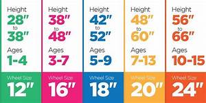 Height Chart For Boys Bikes