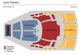 Lyric Theatre Broadway Seating Charts