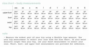 Rose Size Chart Body Measurements