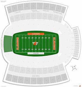 Clemson Memorial Stadium Seating Chart With Rows Review Home Decor