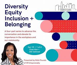 Diversity Equity Inclusion Belonging Series Charlotte Area