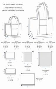 Tote Stories Size Chart