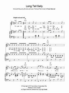 Long Sally Sheet Music Little Richard Piano Vocal Guitar Chords