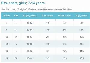 Size Chart Youth Girls General Us Its Yours Apparel