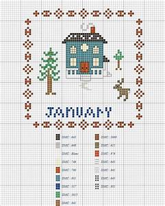 A Cross Stitch Pattern With The Name Tamunan In Front Of A House And Trees