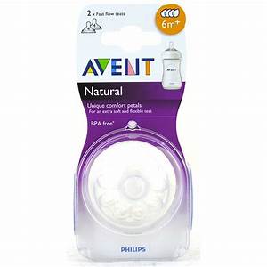 Philips Avent Natural Bottle Slow Flow Teats 2 Pack Ebay