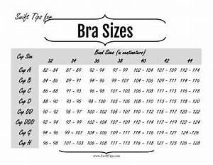 Find Your Proper Bra Cup And Band Size In Inches With This Printable