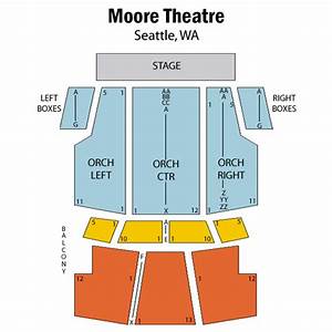 Moore Theatre Seating Chart Elcho Table