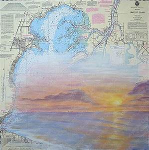 Nautical Chart Paintings Available For Purchase By Salina Kalnins