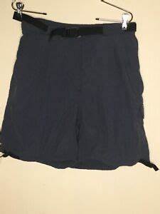 Ex Officio Women S Cargo Shorts Adjustable Belted Dark Gray Zip Up Size