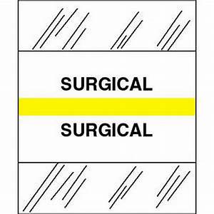 Surgical Chart Divider Tabs 1 1 4 Quot X 1 2 Quot Yellow Pack Of 100