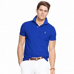 Polo Ralph Classic Fit Mesh Polo In Purple For Men Lyst