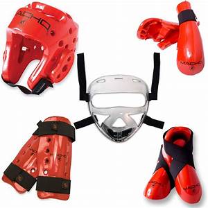 Amazon Com Dyna 8 Piece Sparring Gear Set With Shin Guards And