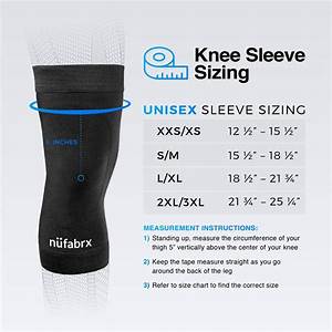 Nufabrx Medicated Knee Sleeve W Capsaicin Mild Compression Ames Walker