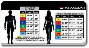 Size Charts Paramount Outdoors