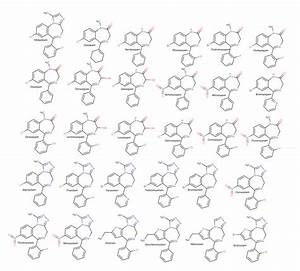 A Pocket Chart Of Benzodiazepine Structures Benzodiazepines