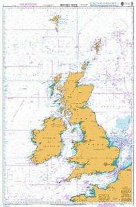 2 British Isles Standard Admiralty Nautical Chart From Seachest
