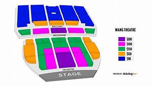 Boston Boch Center Wang Theatre Seating Chart