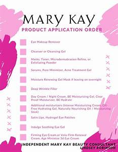 Mary Order Of Application Mary Cosmetics Mary Marketing