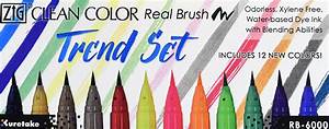 Zig Clean Color Real Brush Set Of 12 Trend Colors